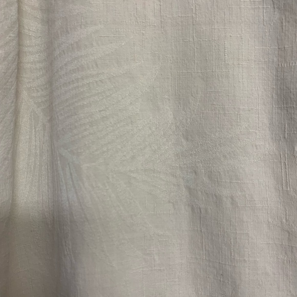 Jamaica Jacxx 100% Silk Shirt size L Short Sleeve Tropical fern pattern Pocket - Picture 13 of 17